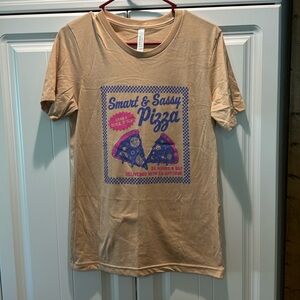 NWOT soft tee in small. Taupe/peach color. Has some stretch